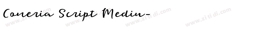 Coneria Script Mediu字体转换